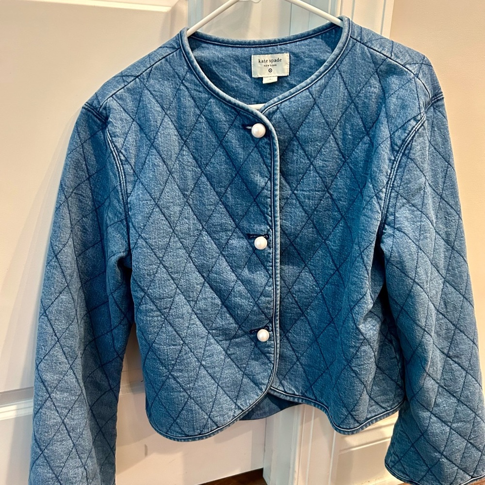 Kate Spade x Target Women’s Quilted Denim Jacket Small New without tags